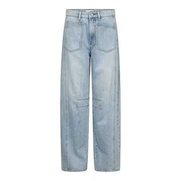 Haute L' Amitié - Barrel Front Pocket Jeans - Bleached Denim
